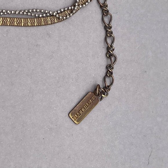 Satellite Paris Pearl Beaded Chain Bracelet Gold Tone 6 to 8.5 Inches - Picture 4 of 6